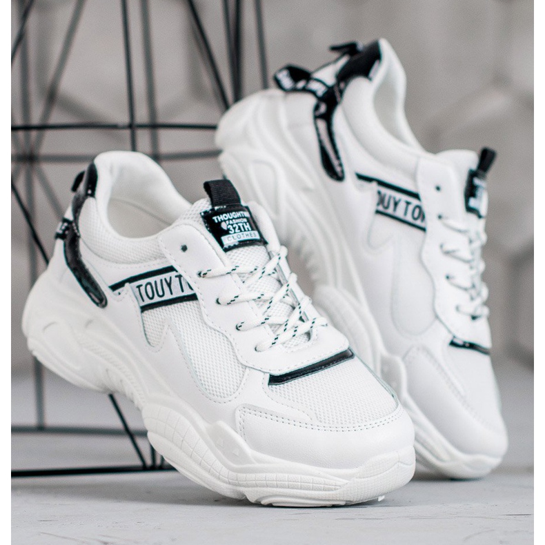 SHELOVET Chaussures de sport confortables blanche 1