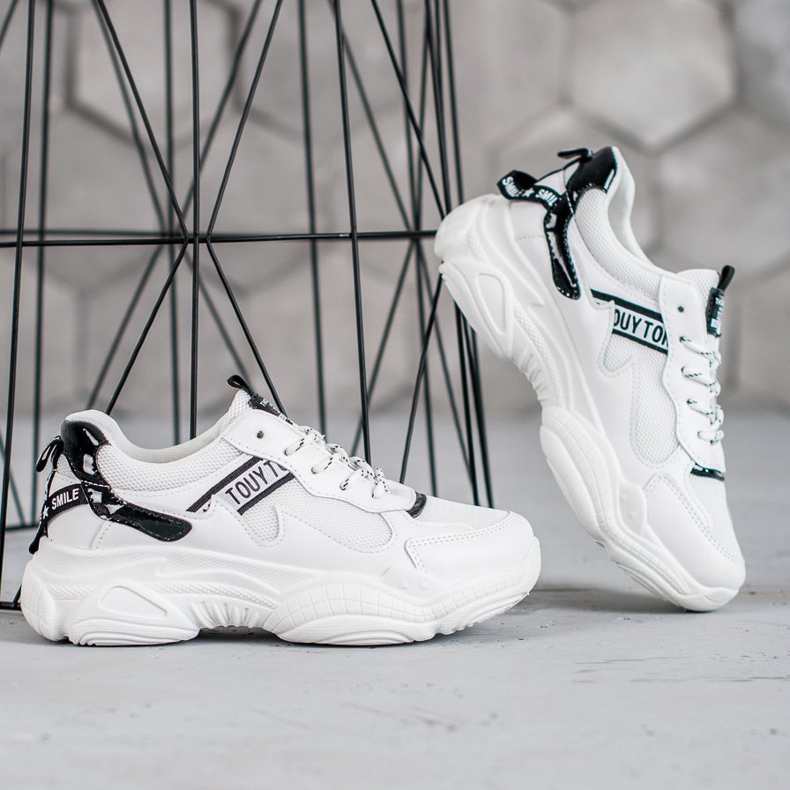 SHELOVET Chaussures de sport confortables blanche 2