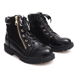 Boots Bottines Lacets 1551 Noir 1