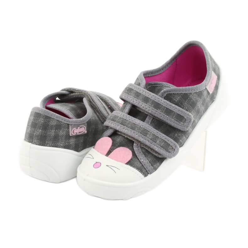 Chaussures enfant Befado 907P108 rose gris 3