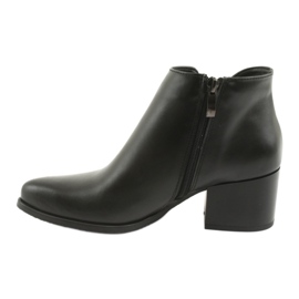 Bottines en cuir à talon Gamis 3815 noir 2