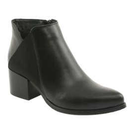 Bottines en cuir à talon Gamis 3815 noir 1