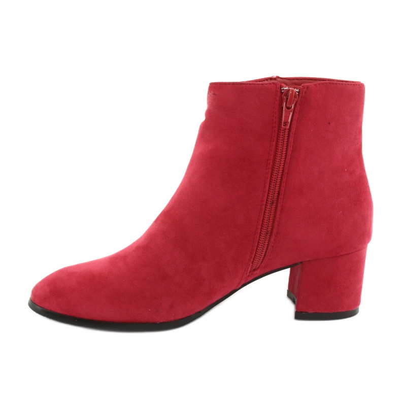 Bottines Filippo 316 en daim rouge 2