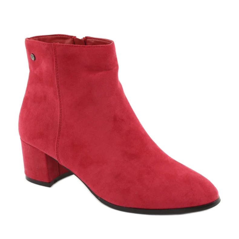 Bottines Filippo 316 en daim rouge 1