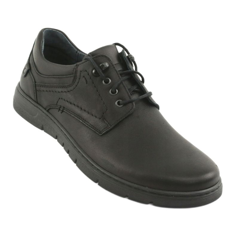 Chaussures à lacets pour hommes Riko 902 le noir 1 Chaussures à lacets pour hommes Riko 902 le noir 1