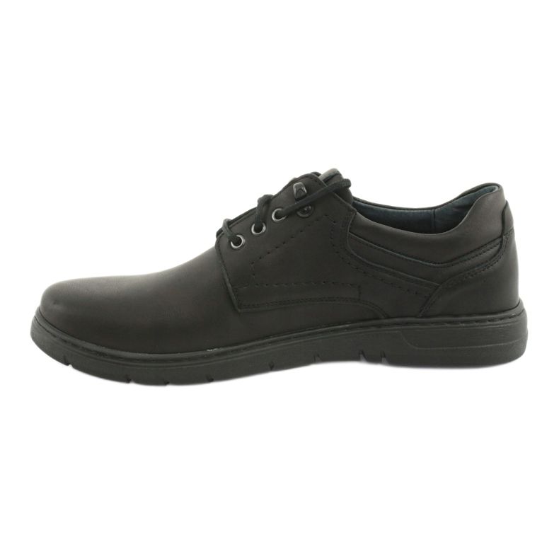 Chaussures à lacets pour hommes Riko 902 le noir 2 Chaussures à lacets pour hommes Riko 902 le noir 2
