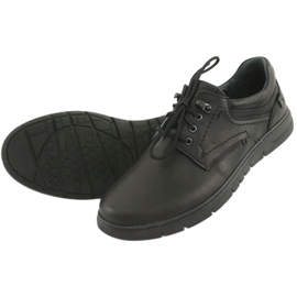 Chaussures à lacets pour hommes Riko 902 le noir 4 Chaussures à lacets pour hommes Riko 902 le noir 4