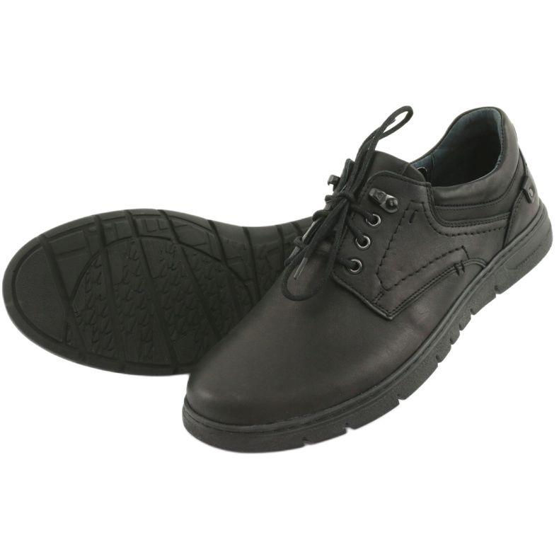Chaussures à lacets pour hommes Riko 902 noir 4