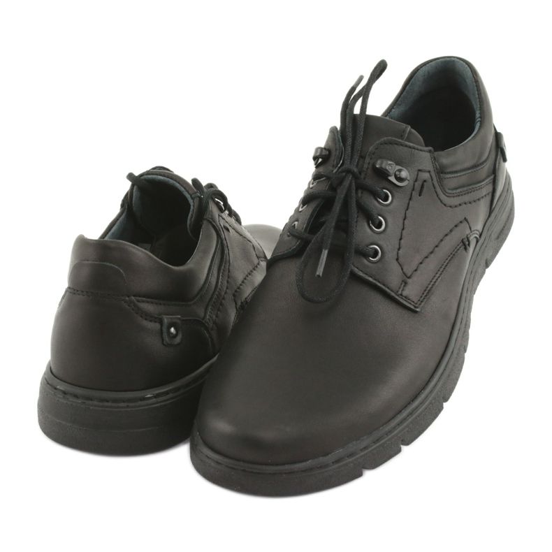 Chaussures à lacets pour hommes Riko 902 noir 3