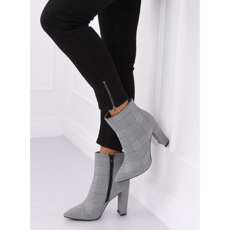 Bottines noires à talons NS053P Houn Dstooth le noir 1