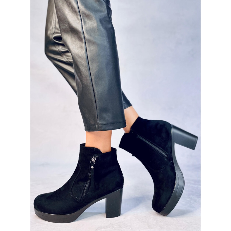 Noir 8B882 Bottines noires à talons le noir 2