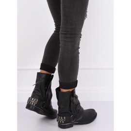 Bottes militaires noires LL-166P Noir 1