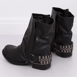 Bottes militaires noires LL-166P Noir 2