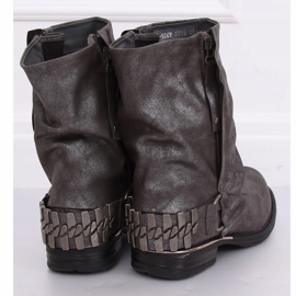 Bottes militaires grises LL-166P Gris 1