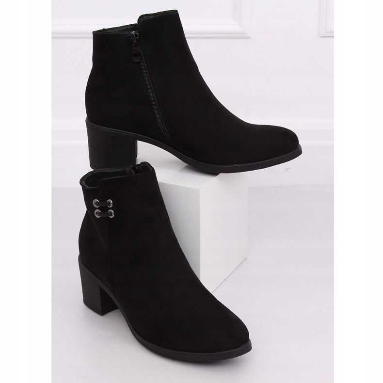 Bottes à talons pour femmes noires 8B982 Noir le noir 2