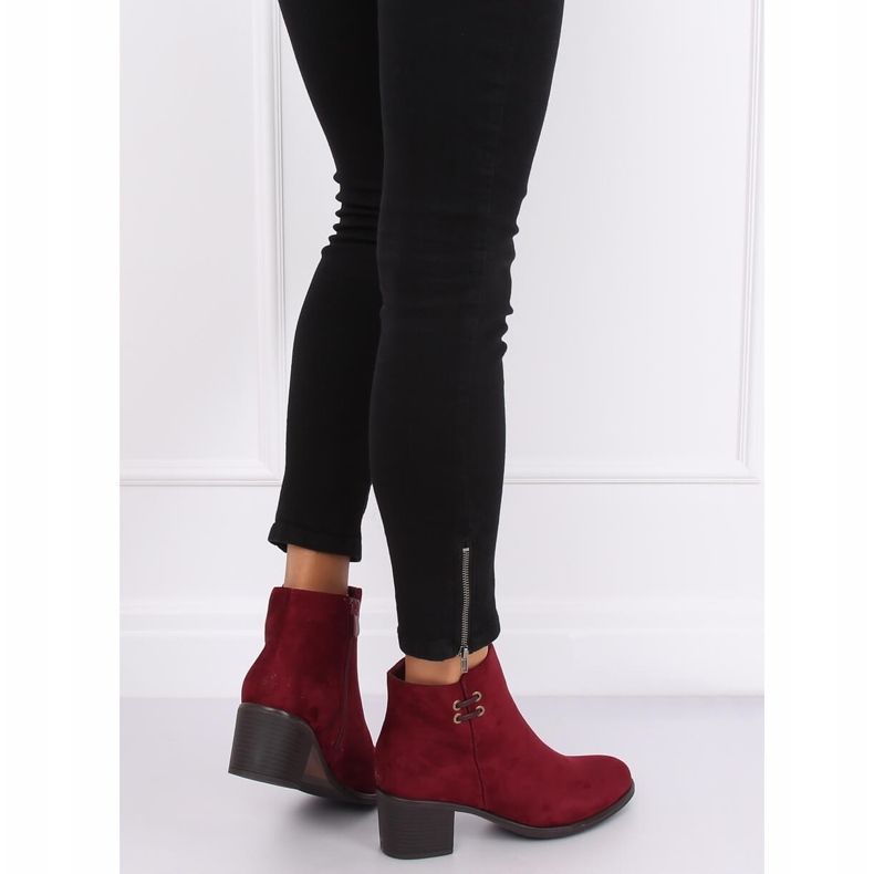 Maroon 8B982 Vin à talons hauts pour femme rouge 1
