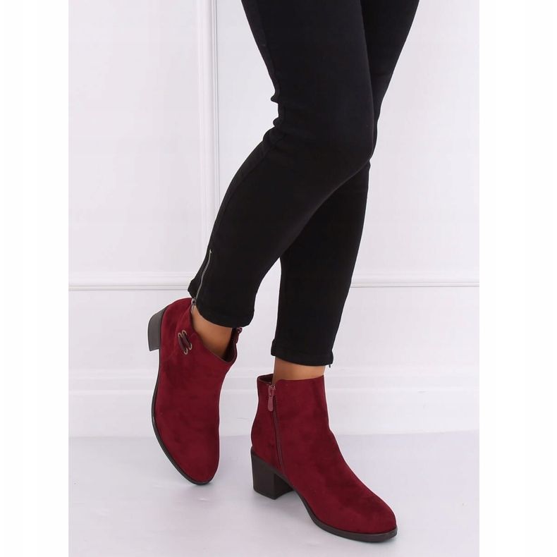 Maroon 8B982 Vin à talons hauts pour femme rouge 2
