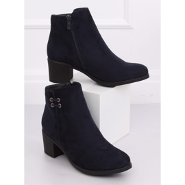 Bottines femme 8B982 Bleu marine à talons hauts 2