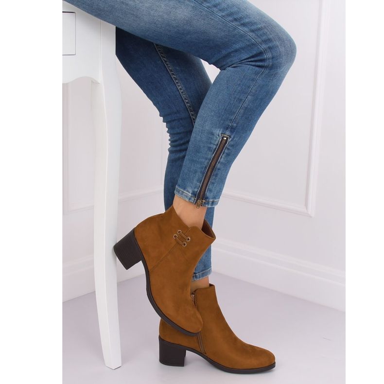 Camel 8B982 Bottines à talons Camel brun 1