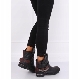 Bottes militaires noires LL-165P Noir 1