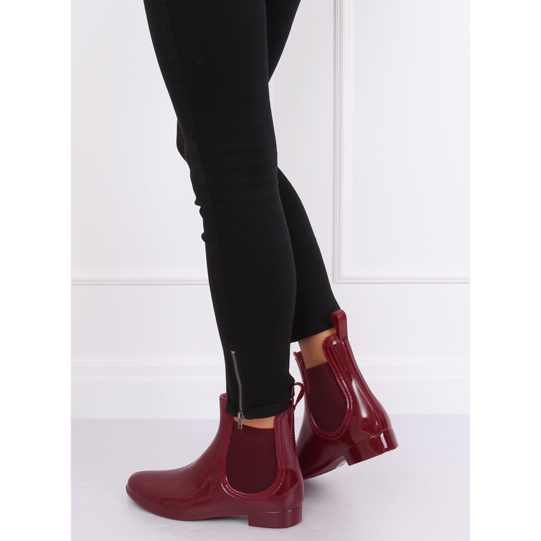 Galoches femme Maroon ZA-3 Wine rouge 2
