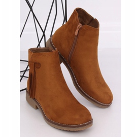 Boots Jodhpur à franges camel 8B907 Camel brun 3