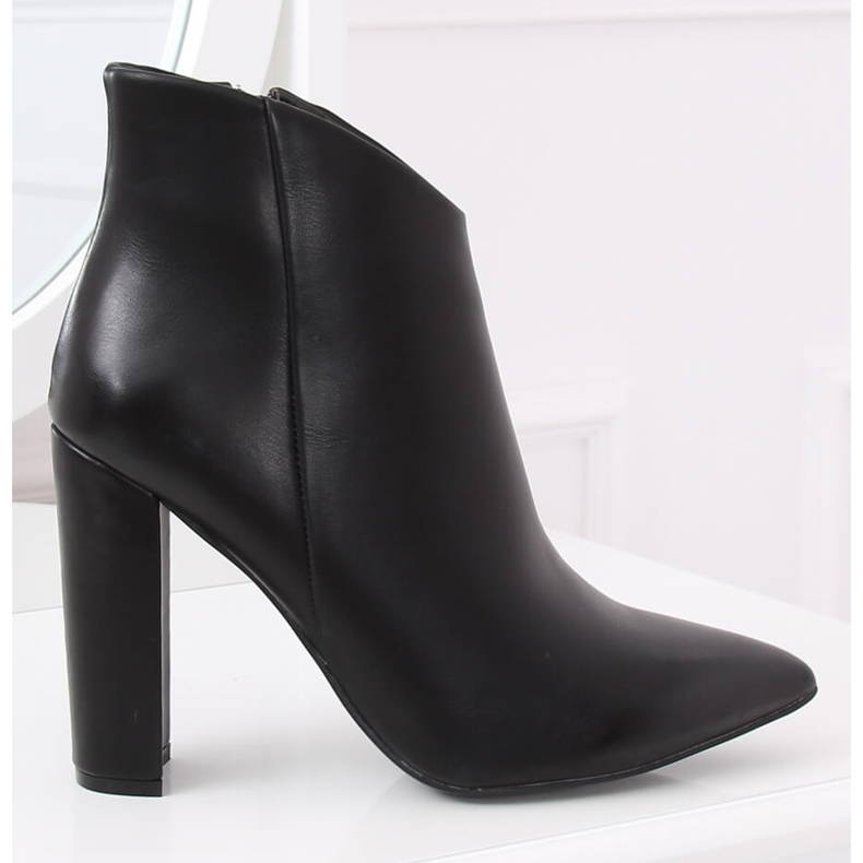 Bottines noires à talons NS059P Noir 1