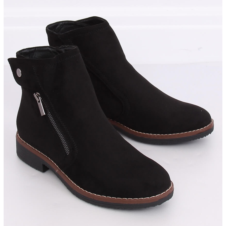 Bottines Jodhpur noires pour femmes 8B908 Noir 2