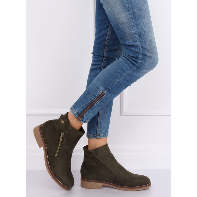 Bottes Jodhpur vertes pour femmes 8B908 Vert 2