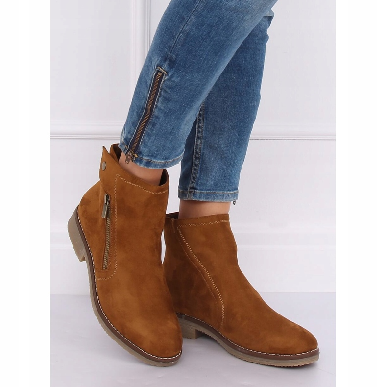 Camel 8B908 Bottines Chelsea Camel brun 1