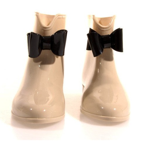 Bottines Wellington à nœud Y014 Beige 1 Bottines Wellington à nœud Y014 Beige 1