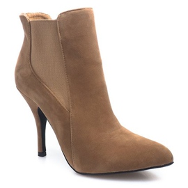 Bottines Talons Hauts 3845-2 Kaki multicolore 2