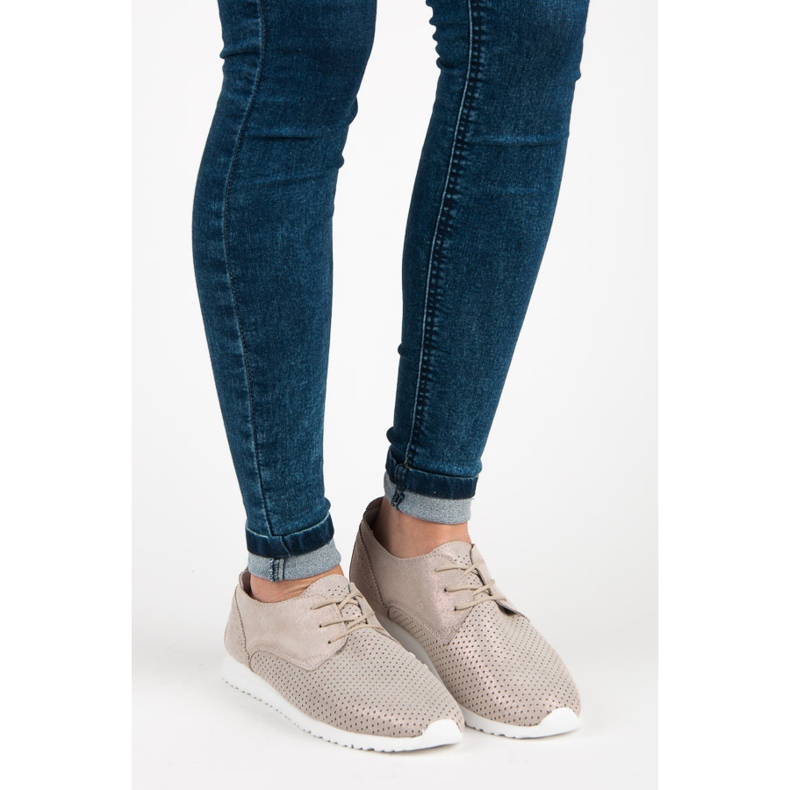 Chaussures VINCEZA nouées jaune 1