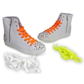 Baskets Hautes Avec Clous 6563 Blanc blanche 1