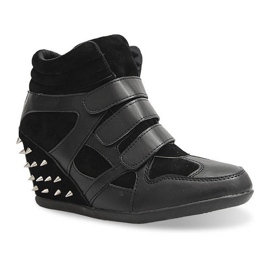 Baskets Compensées Avec Clous 4515 Noir le noir 5