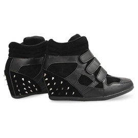 Baskets Compensées Avec Clous 4515 Noir le noir 1