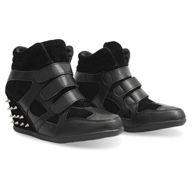 Baskets Compensées Avec Clous 4515 Noir le noir 3