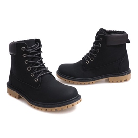 Bottes en bois d'automne B788 Noir 1