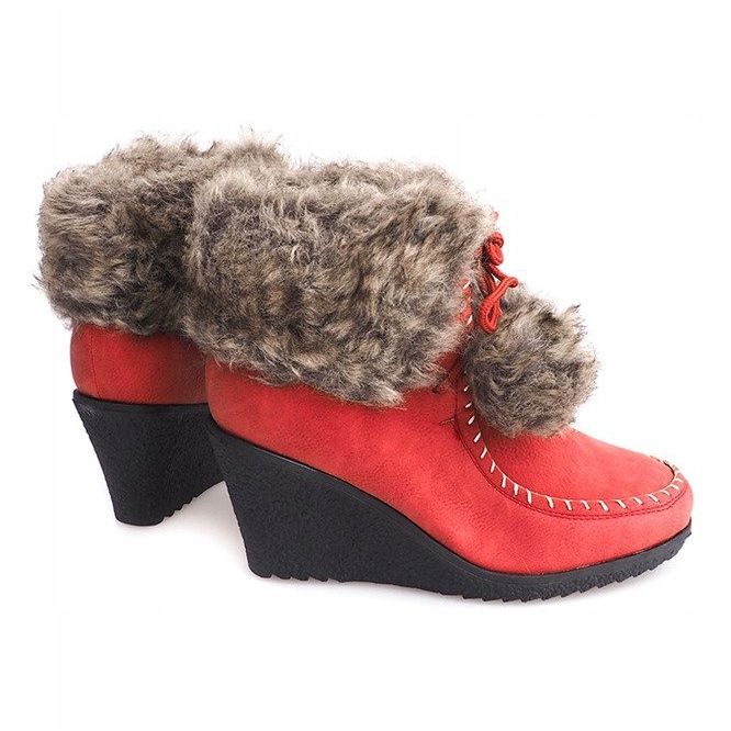 Bottes chaudes sur Wedge ZH227 rouge 2