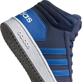 Chaussures Adidas Hoops Mid 2.0 Jr EE6707 bleu marin 2
