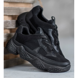 SHELOVET Baskets noires pour femmes le noir 2