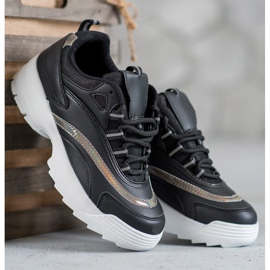 SHELOVET Baskets noires à la mode 1