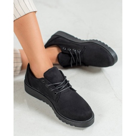 SHELOVET Chaussures en daim noir 1