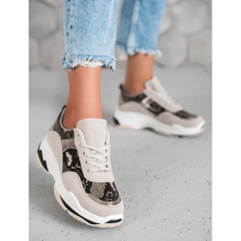 Kylie Baskets à imprimé serpent multicolore 2
