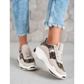 Kylie Baskets à imprimé serpent multicolore 4