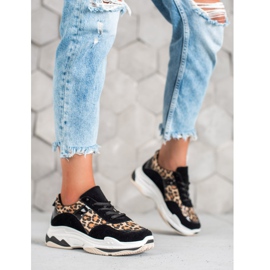 Kylie Baskets à imprimé léopard le noir multicolore 5