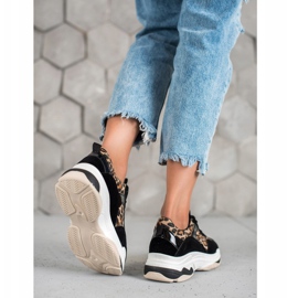 Kylie Baskets à imprimé léopard le noir multicolore 1