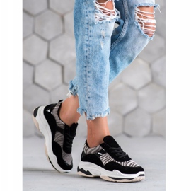 Kylie Baskets à imprimé zèbre le noir multicolore 2