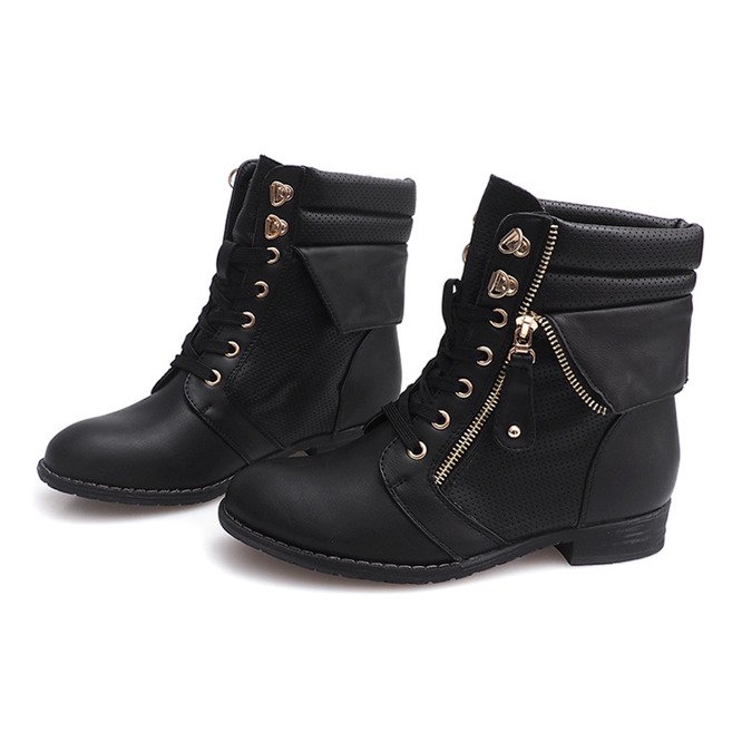 Bottes Or Fermeture 8891 Noir le noir 1