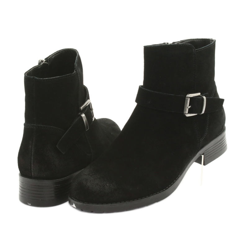 Bottines American Club SH04 en daim noir le noir 3